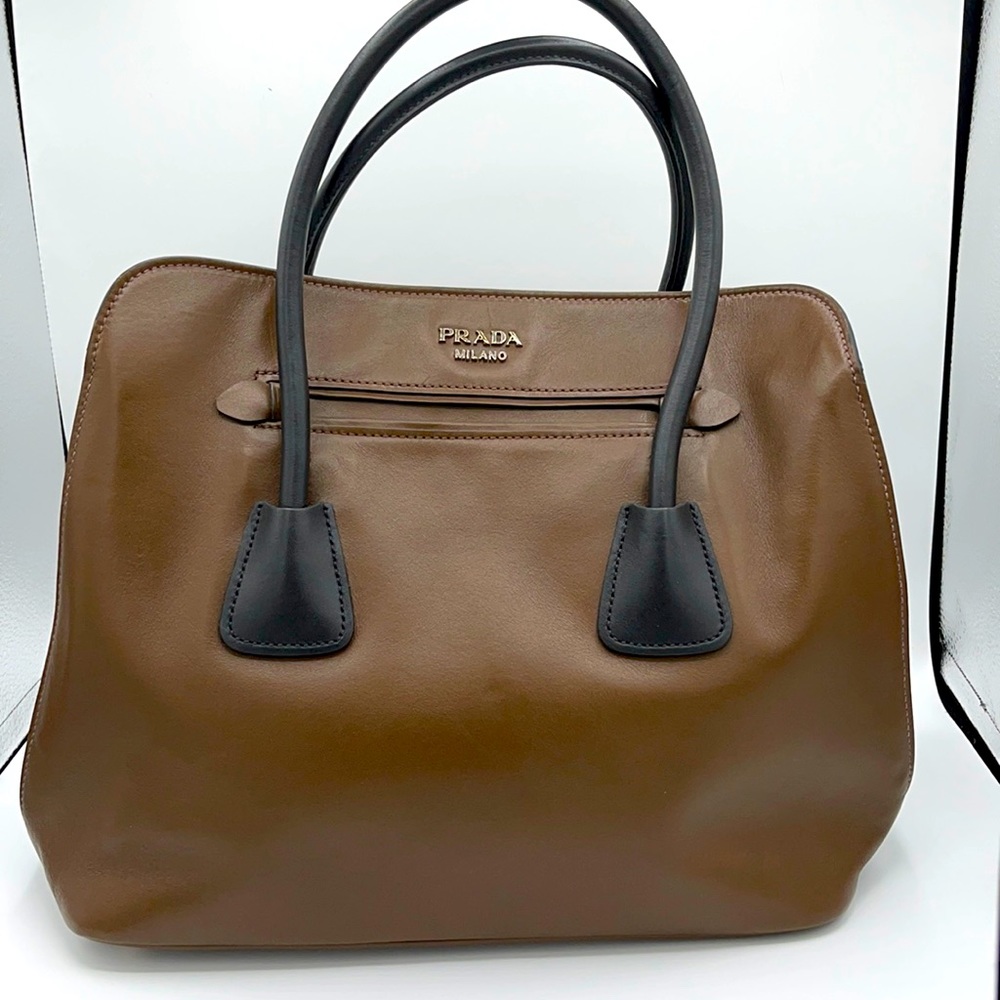 PRADA TOTE SATCHEL LEATHER CROSSBODY BAG